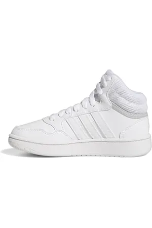 adidas Hoops Mid Shoes, Scarpe, Cloud White/Cloud White/Grey Two, 30 EU
