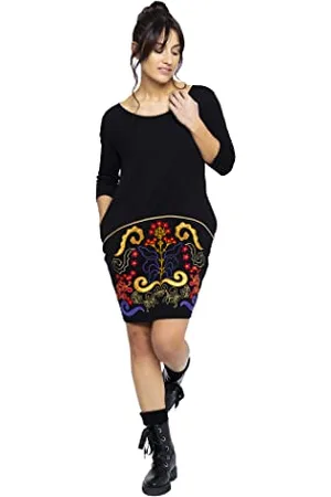 Mamatayoe Vestito Isadora per Donna, Manica Tre Quarti, Scollo Rotondo, , Taglia M