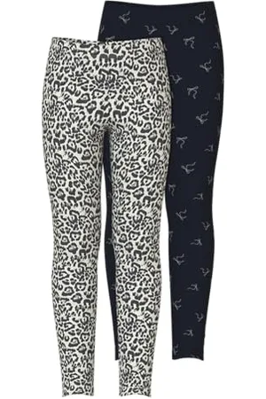 NAME IT Nkfvivian 2P AOP Legging, , 140 (Pacco da 2) Bambina