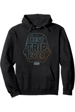 STAR WARS Best Trip Ever Storm Trooper Outline Chest Logo Felpa con Cappuccio