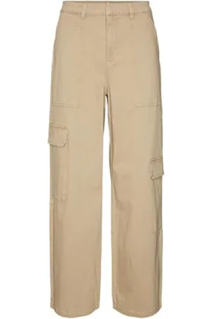 VERO MODA Vmsif MW Wide Cargo Pants Pantaloni in Tessuto, , (M) W x 30L Donna