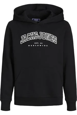 JACK & JONES JACK&JONES JUNIOR JJECALEB Varsity Sweat Hood SN Jnr, Felpa con Cappuccio Bambino,