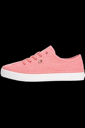 Tommy Hilfiger Canvas Vulc Sneaker Fw0fw08894, Basso Top Donna, Pink (Washed Cherry), 40 EU