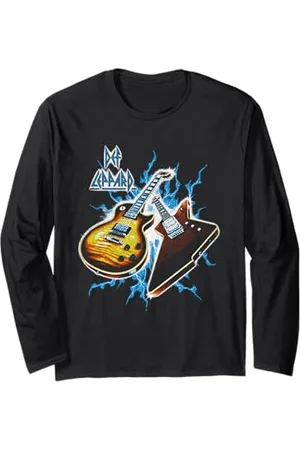 Def Leppard Tour di chitarra esclusivo ufficiale di Amazon 2025 Maglia a Manica