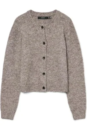 VERO MODA Vmnovah LS O-Neck Button Cardi Ga Noos Maglione Cardigan, , XS Donna