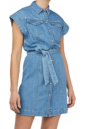 Pepe Jeans Clover, Vestito Donna, (Denim),S