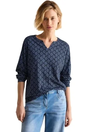 CECIL B322604 Maglietta con Stampa Minimal, , L Donna