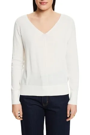 ESPRIT 994ee1i304 Maglione, 110 off White, L Donna