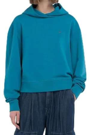 Replay W3711 Felpa con Cappuccio, , S Donna