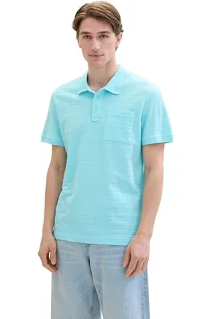 TOM TAILOR 1041869 Polo, 34921-Caraibi Turquoise, M Uomo