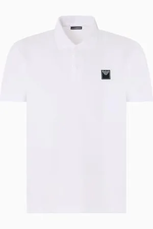 Emporio Armani Satin Label Polo Beachwear Uomo, , M