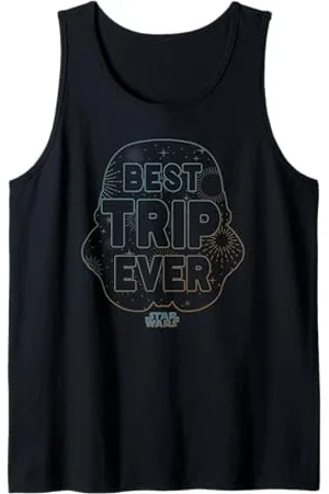 STAR WARS Best Trip Ever Storm Trooper Outline Chest Logo Canotta