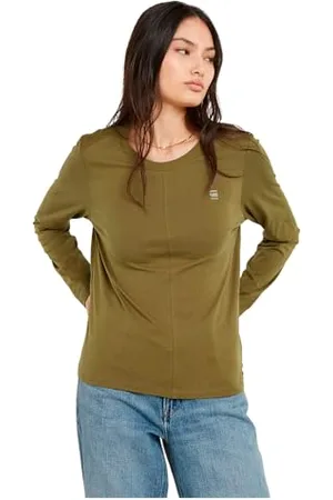 G-Star Donna Front Seam Top, (antic green D24514-4107-735), L