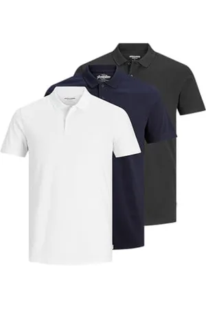 JACK & JONES Polo da Uomo Basic (Confezione da 3)