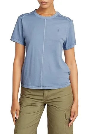 G-Star Donna Overdyed Front Seam Top, (amann gd D24499-B059-H324), L