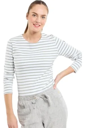 Armor.lux Armor Lux Marinière Lesconil col Bateau en Coton Épais Femme Maglione, , L Donna