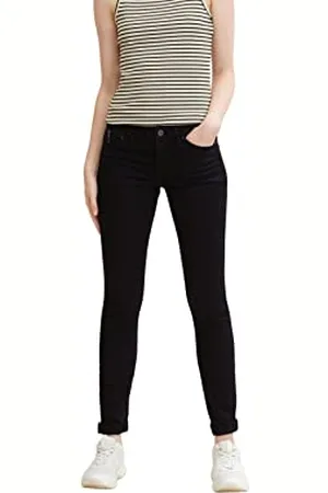 TOM TAILOR Le signore Jeans 202212 Jona Extra Skinny, 10244 - Clean Dark Stone Black Denim, 28W / 30L