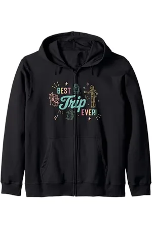 STAR WARS Best Trip Ever Group Shot Cute Outline Chest Logo Felpa con Cappuccio