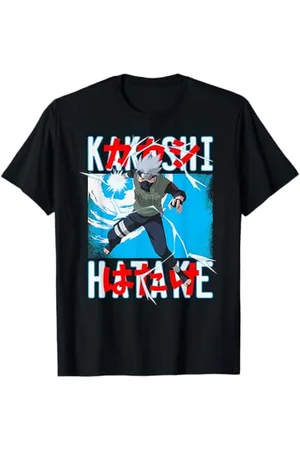 Naruto Shippuden Kakashi Lanciando Lightning Anime Maglietta