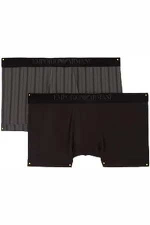 Emporio Armani Tartan Gift Box 2-Pack Trunk Trunks, , L Men