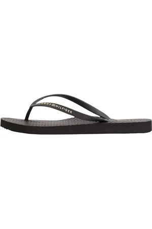 Tommy Hilfiger Hilfiger Strap Beach Sandal Fw0fw08736, Infradito Donna, Black (Black), 36 EU