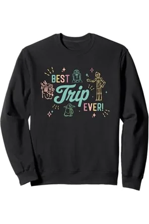 STAR WARS Best Trip Ever Group Shot Cute Outline Chest Logo Felpa