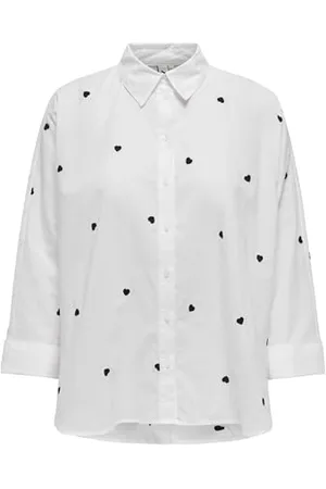 ONLY Onlnew Lina Grace LS EMB Shirt Noos Wvn Camicia a Maniche Lunghe con Chiusura a Bottoni, , XXS Donna