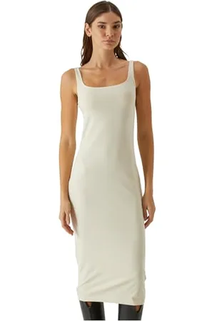 Urban classics Tb7180-ladies Basic Long Cotton Jersey Dress NAN, , XS Donna