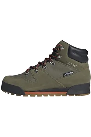 adidas Terrex Snowpitch Cold.RDY Hiking Shoes, Scarpe da Trekking Uomo, Olive Strata/Bronze Strata/Orange, 50 2/3 EU