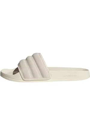 adidas Adilette NOSHOWER Slides, Diapositive Unisex-Adulto, Wonder White/Wonder White/Wonder White, 44.5 EU