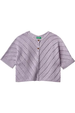 Benetton Giacca M/L 139GC500E Maglione Cardigan, , KL Bambina