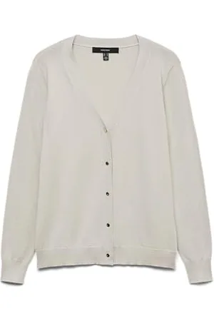 VERO MODA Vmsilje Ga Noos-Cardigan con Scollo a V Maglione, , XL Donna