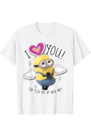 Minions Minions I Love You Angel Wings Maglietta