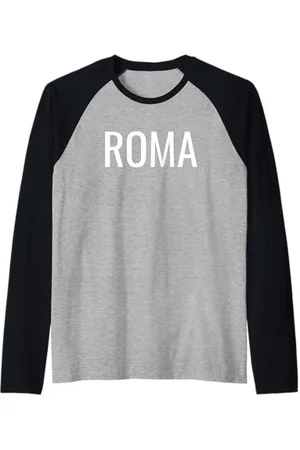 Roma Italy Rome Italian Maglia con Maniche Raglan