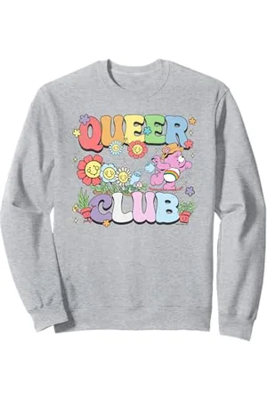 Care Bears Pride Queer Club Gardening Logo Distressed Felpa