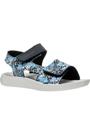Geox J Sandal LIGHTFLOPPY, Navy/Azure, 37 EU