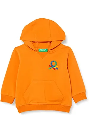 Benetton Maglia C/CAPP. M/L 3T32G2003 Felpa con Cappuccio, , 74 Bambino