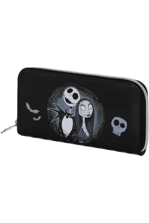 Disney Nightmare Before Christmas Love-Portafoglio Essenziale, Nero, 19 x 10 cm