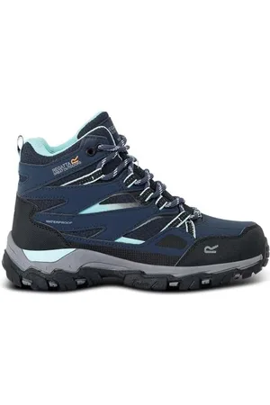 Regatta Kids Holcombe Walking Hiking Boots, Stivali da Escursionismo Unisex-Bambini e Ragazzi, Blu Navy, 32 EU