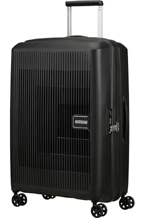 American Tourister Aerostep - Spinner M, Valigia Espandibile, 67 cm, 66.5/72.5 L, (Black)