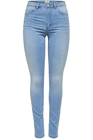 ONLY Royal Life HW Sk Jeans Noos Skinny Donna, Blu , 30L X-Small