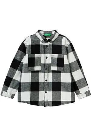 Benetton Camicia 5lqhgq014, Camicia Bambini e ragazzi, Multicolor 901, 90