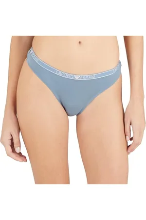 Emporio Armani Essential Studs Logo 2-Pack Thong Underwear, , XL Women