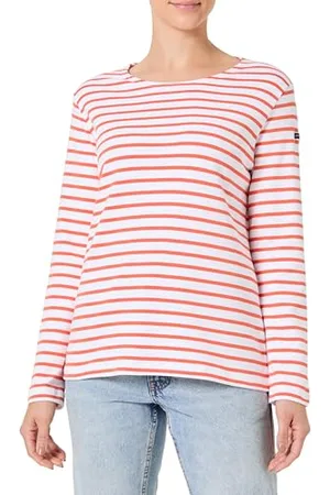 Armor.lux Armor Lux Marinière Lesconil col Bateau en Coton Épais Femme Maglione, , M Donna