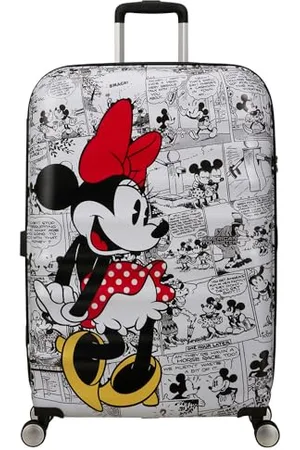American Tourister Wavebreaker Disney FL - Spinner L, valigia, 77 cm, 96 L, (Minnie Comics White)