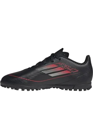 adidas F50 Club Football Boots Turf Kids, Scarpe da Calcio Unisex-Adulto, Core Black/Iron Met./Lucid Red, 35.5 EU