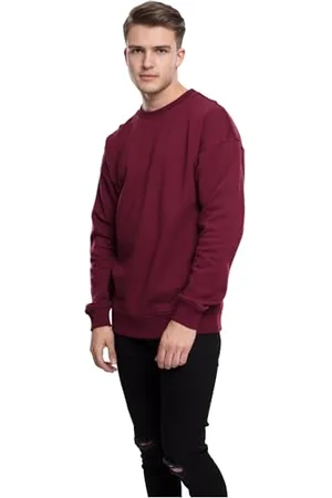 Urban classics Felpa Uomo Oversize a Maniche Lunghe, Maglione per l´inverno, Polsini e Vita Elastici, Colore , Taglia XS