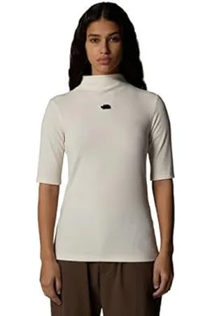 The North Face NF0A89C3QLI W S/S Mock Neck Slim Tee T-Shirt Donna Taglia XXL