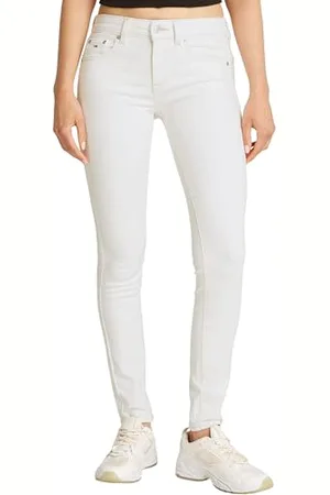 Tommy Hilfiger Donna Jeans Sophie Skinny Fit Vita Bassa, Bianco ( White), 30W/31L