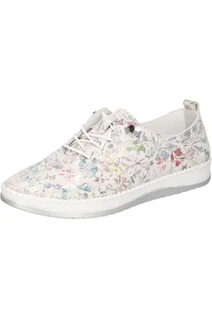 Cosmos 6310-303, Scarpe da Ginnastica Donna, Bianco/Multicolore, 42 EU